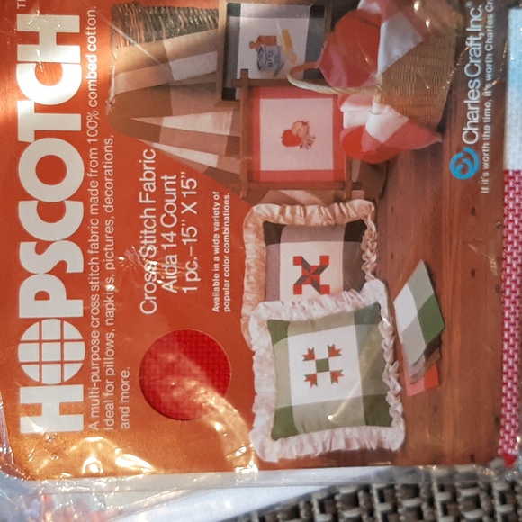 Basket full of cross stitch items - Picture 11 of 12